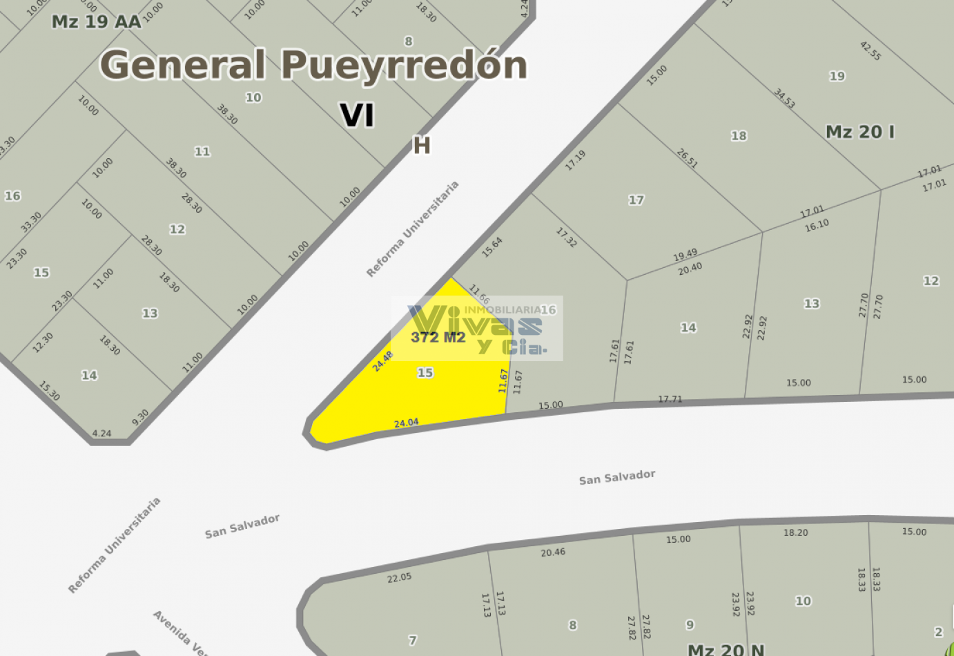 LOTE SALIDA 3 CALLES